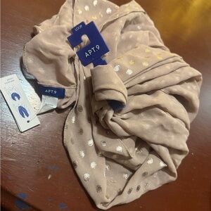 Apt. 9 Blush and Navy Fashion Infinity loop scarf